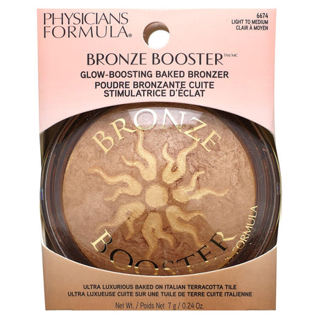 Physicians Formula, Bronze Booster, Glow-Boosting Baked Bronzer, Light to Medium, 0.24 oz (7 g) - Supply Center USA