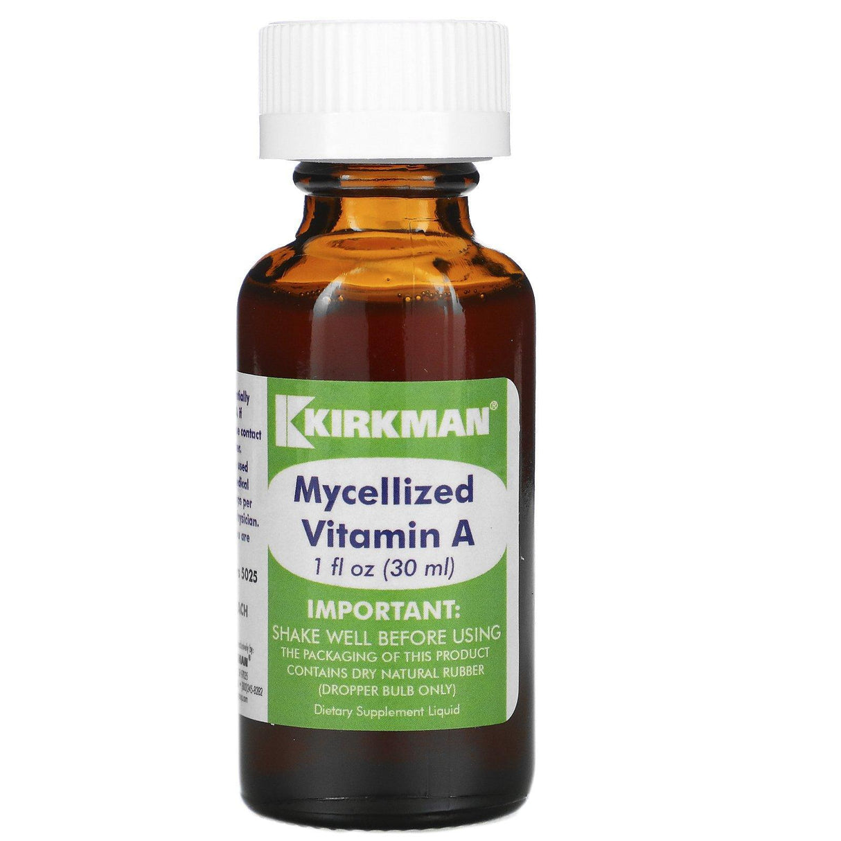 Kirkman Labs, Mycellized Vitamin A, 1 fl oz (30 ml) - Supply Center USA