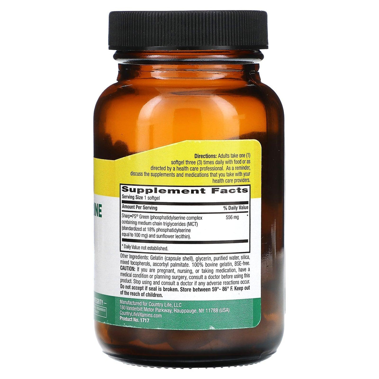 Country Life, Phosphatidylserine Complex, 60 Softgels - Supply Center USA