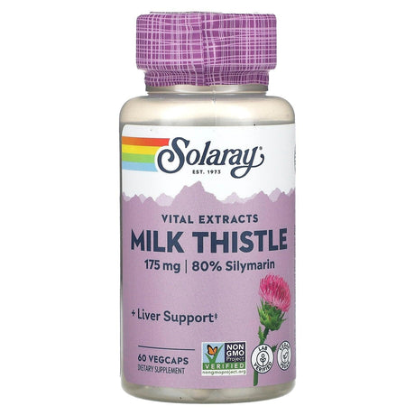 Solaray, Vital Extracts, Milk Thistle , 175 mg, 120 VegCaps - Supply Center USA