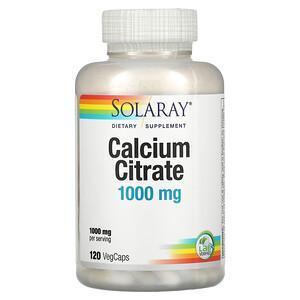 Solaray, Calcium Citrate, 250 mg, 120 VegCaps - Supply Center USA