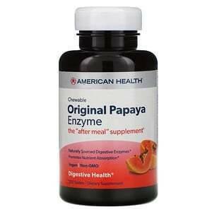 American Health, Chewable Original Papaya Enzyme, 250 Chewable Tablets - Supply Center USA