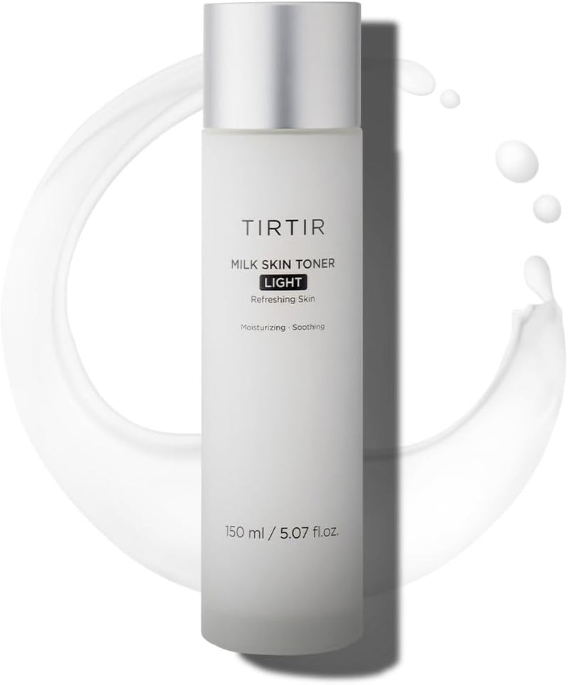 TIRTIR Milk Skin Toner Light | Instant Hydration with 4% Niacinamide, Pore-Tightening, Vegan Toner for Acne-Prone, Sensitive & Oily Skin, Fungal Acne Safe, Panthenol, Allantoin, Vitamin B