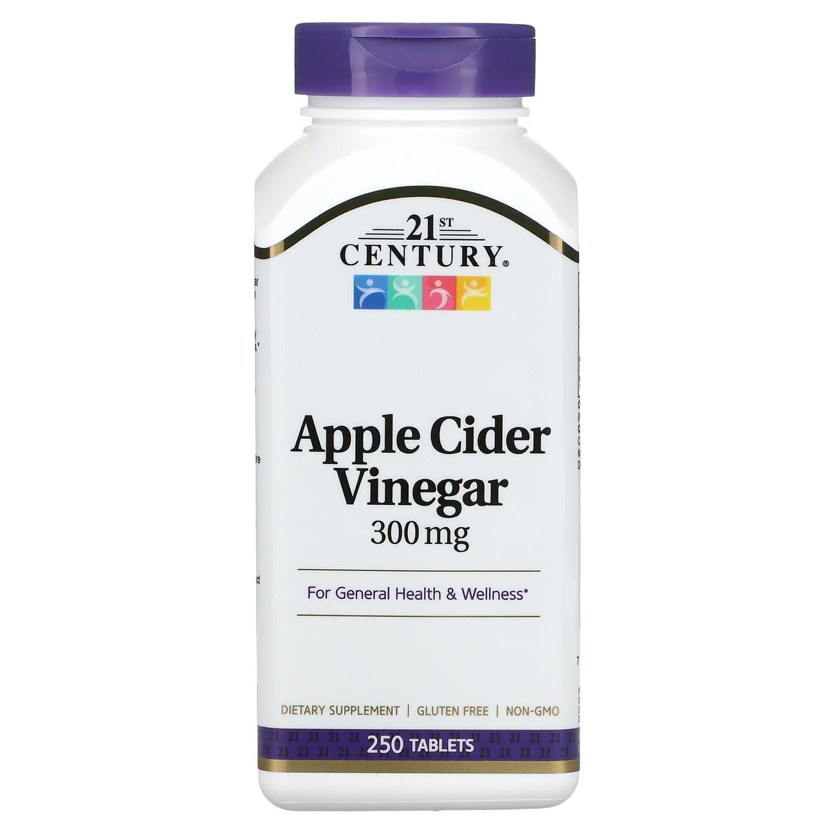 21st Century, Apple Cider Vinegar, 300 mg, 250 Tablets - Supply Center USA