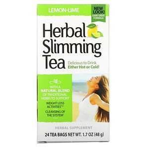21st Century, Herbal Slimming Tea, Lemon-Lime, Caffeine Free, 24 Tea Bags, 1.7 oz (48 g) - Supply Center USA