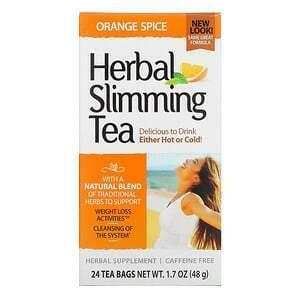 21st Century, Herbal Slimming Tea, Orange Spice, Caffeine Free, 24 Tea Bags, 1.7 oz (48 g) - Supply Center USA
