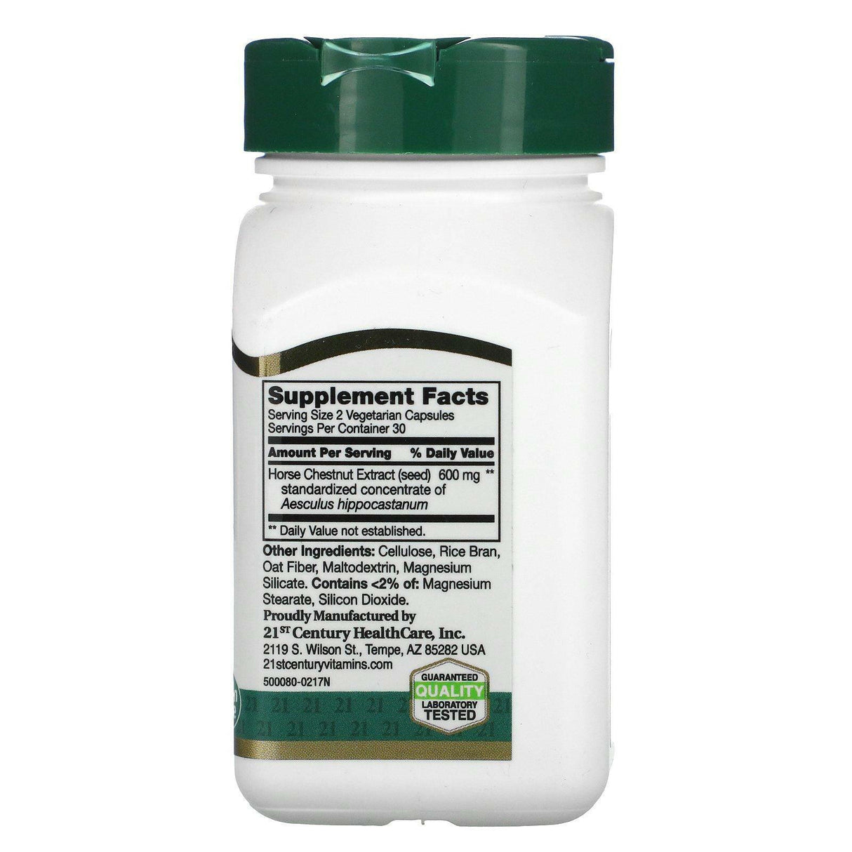 21st Century, Horse Chestnut Extract, Standardized, 60 Vegetarian Capsules - Supply Center USA