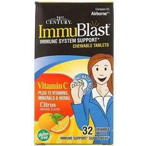 21st Century, ImmuBlast, Citrus, 32 Chewable Tablets - Supply Center USA