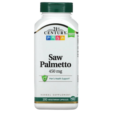 21st Century, Saw Palmetto, 450 mg, 200 Vegetarian Capsules - Supply Center USA