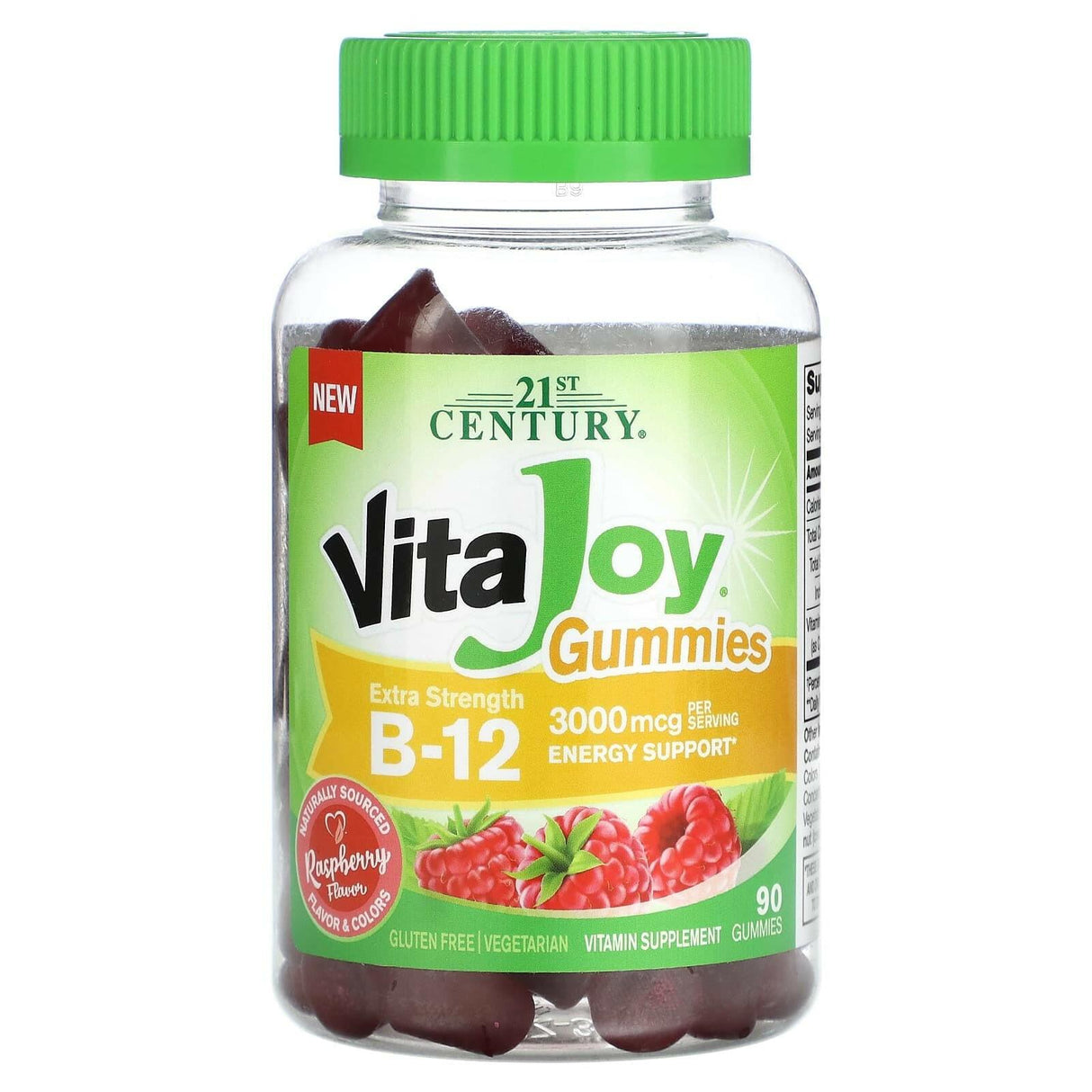 21st Century, VitaJoy Gummies, B-12, Extra Strength, Raspberry, 1500 mcg, 90 Gummies - Supply Center USA