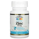 21st Century, Zinc, Chelated, 50 mg, 60 Tablets - Supply Center USA