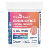 Forest Leaf, Women's Care, Probiotics + Natural Prebiotic with Digestive Enzymes, 30 Vegetable Capsules - Supply Center USA