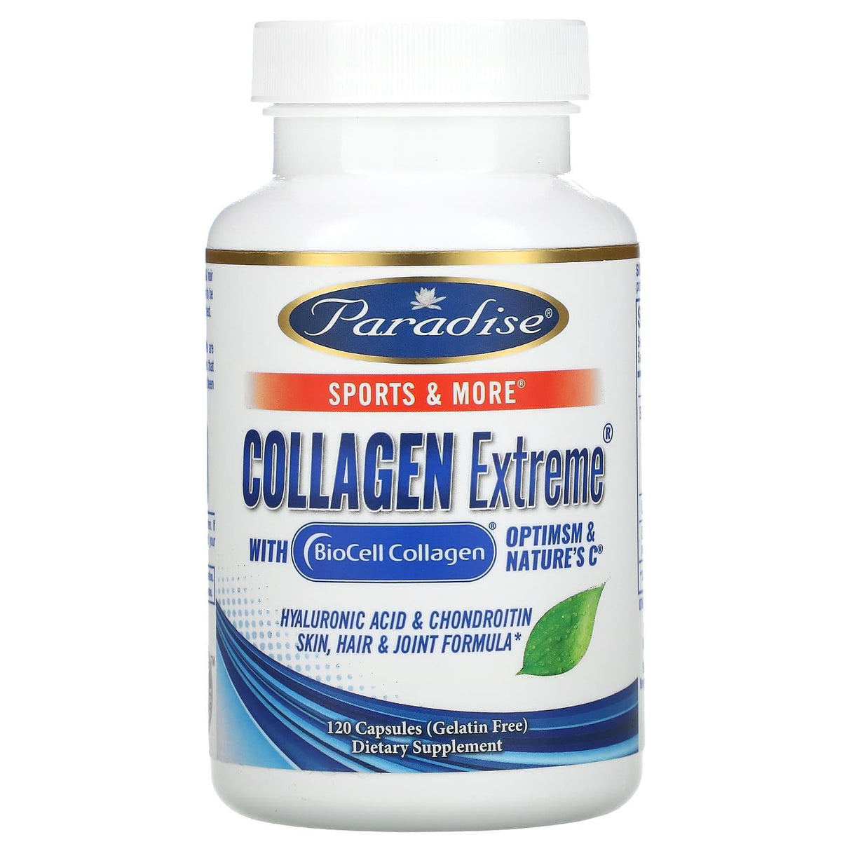 Paradise Herbs, Collagen Extreme with BioCell Collagen, OptiMSM & Nature's C, 60 Capsules - Supply Center USA