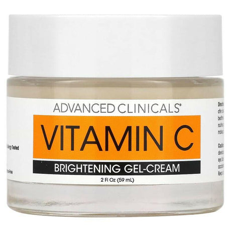 Advanced Clinicals, Vitamin C, Brightening Gel-Cream, 2 fl oz (59 ml) - Supply Center USA