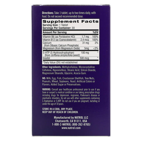 Natrol, Daily Stress Relief, Time Release, 30 Tablets - Supply Center USA