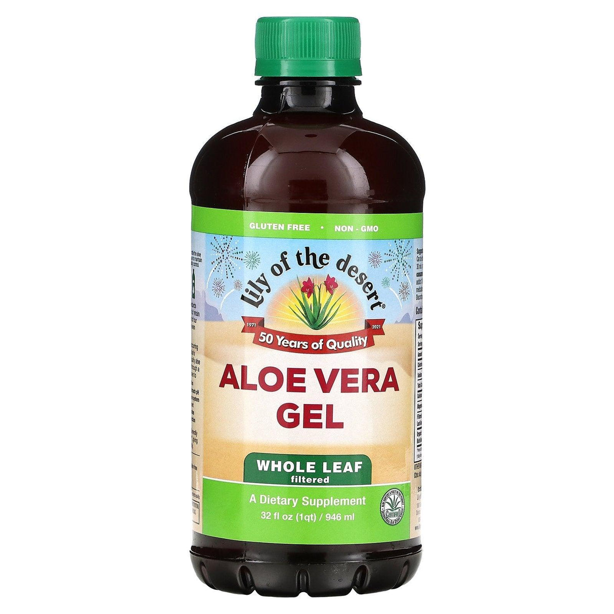 Lily of the Desert, Aloe Vera Gel, Whole Leaf Filtered, 32 fl oz (946 ml) - Supply Center USA