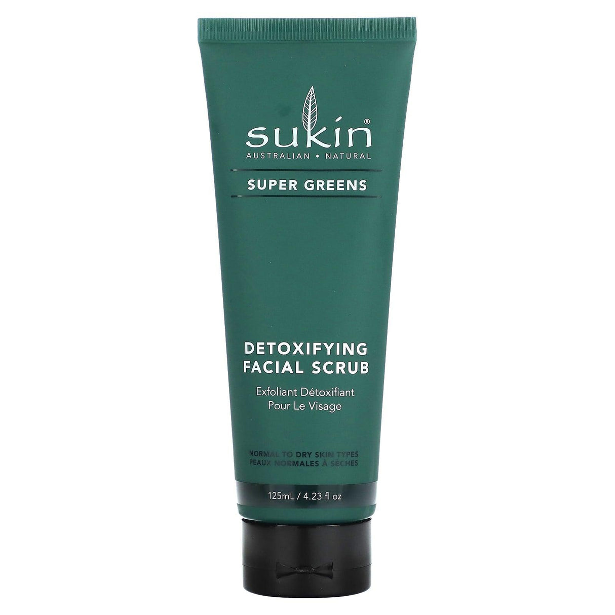 Sukin, Super Greens, Detoxifying Facial Scrub, 4.23 fl oz (125 ml) - Supply Center USA