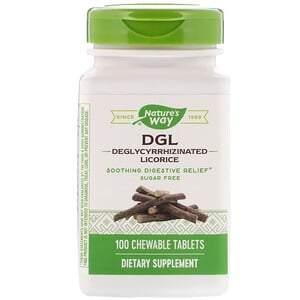 Nature's Way, DGL, Deglycyrrhizinated Licorice, 100 Chewable Tablets - Supply Center USA