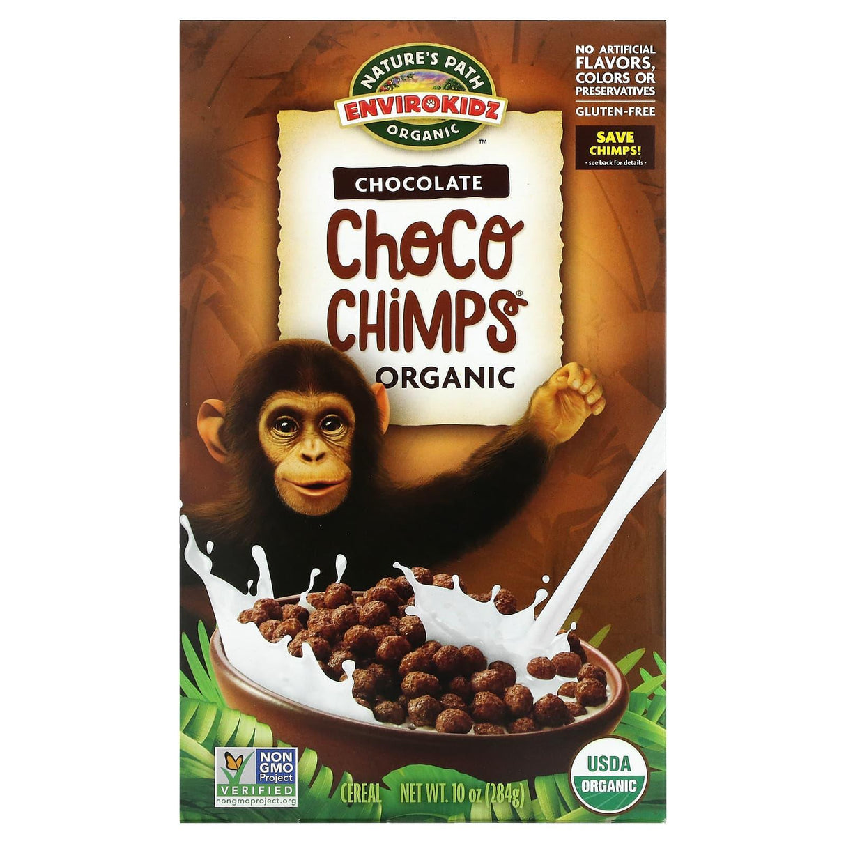 Nature's Path, Envirokidz Organic, Leapin' Lemurs Cereal, Peanut Butter & Chocolate, 10 oz (284 g) - Supply Center USA