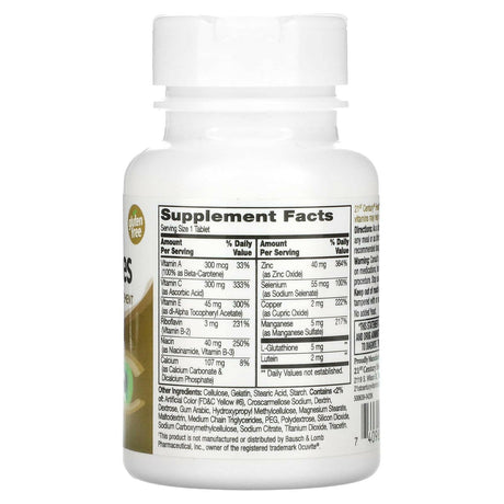 21st Century, Healthy Eyes, Extra With Lutein, Zinc & Vitamin B, 36 Tablets - Supply Center USA