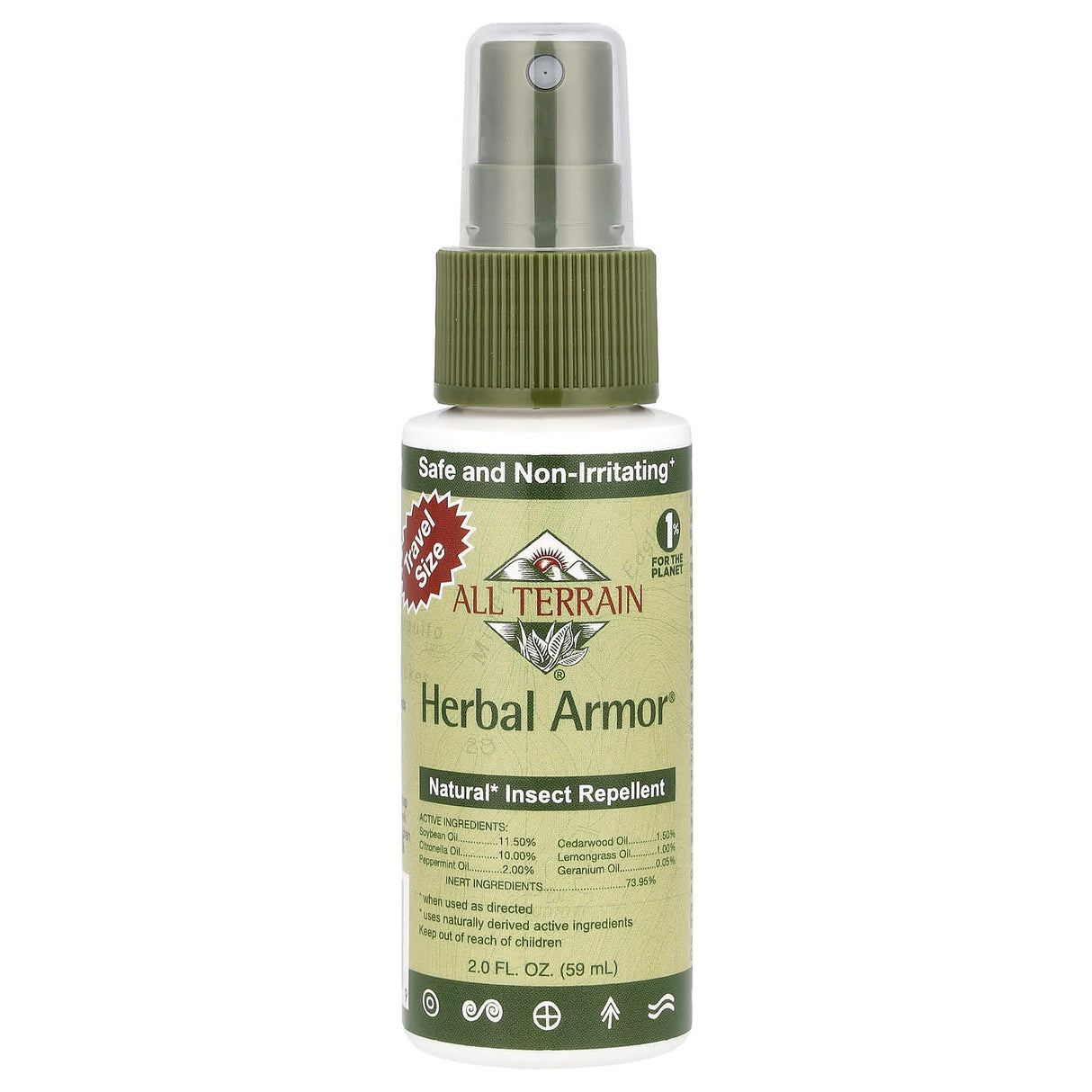 All Terrain, Herbal Armor, Natural Insect Repellent, 4 fl oz (120 ml)