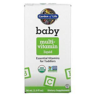 Garden of Life, Baby, Multivitamin Liquid, 1.9 fl oz ( 56 ml) - Supply Center USA