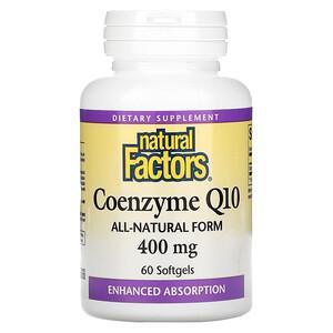 Natural Factors, Coenzyme Q10, 400 mg, 60 Softgels - Supply Center USA