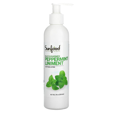 Sunfood, Soothing Lotion, Old Fashioned Peppermint Liniment, 8 fl oz (236.6 ml) - Supply Center USA