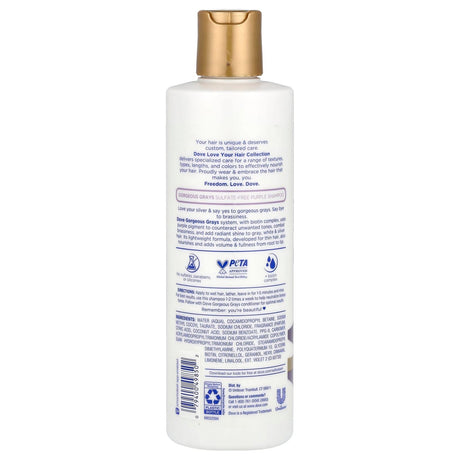 Dove, Sulfate-Free Purple Shampoo, Gorgeous Grays , 13.5 fl oz (400 ml) - Supply Center USA