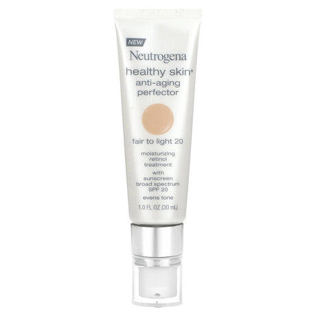 Neutrogena, Healthy Skin Anti-Aging Perfector, SPF 20, Fair to Light 20, 1 fl oz (30 ml) - Supply Center USA