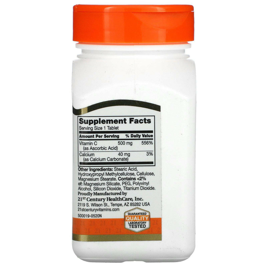 21st Century, Vitamin C, Prolonged Release, 500 mg, 110 Tablets - HealthCentralUSA