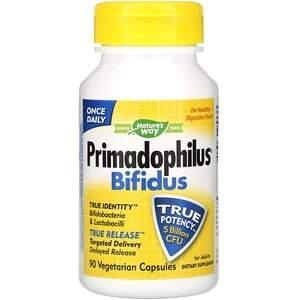 Nature's Way, Primadophilus Bifidus, For Adults, 5 Billion CFU, 90 Vegetable Capsules - Supply Center USA