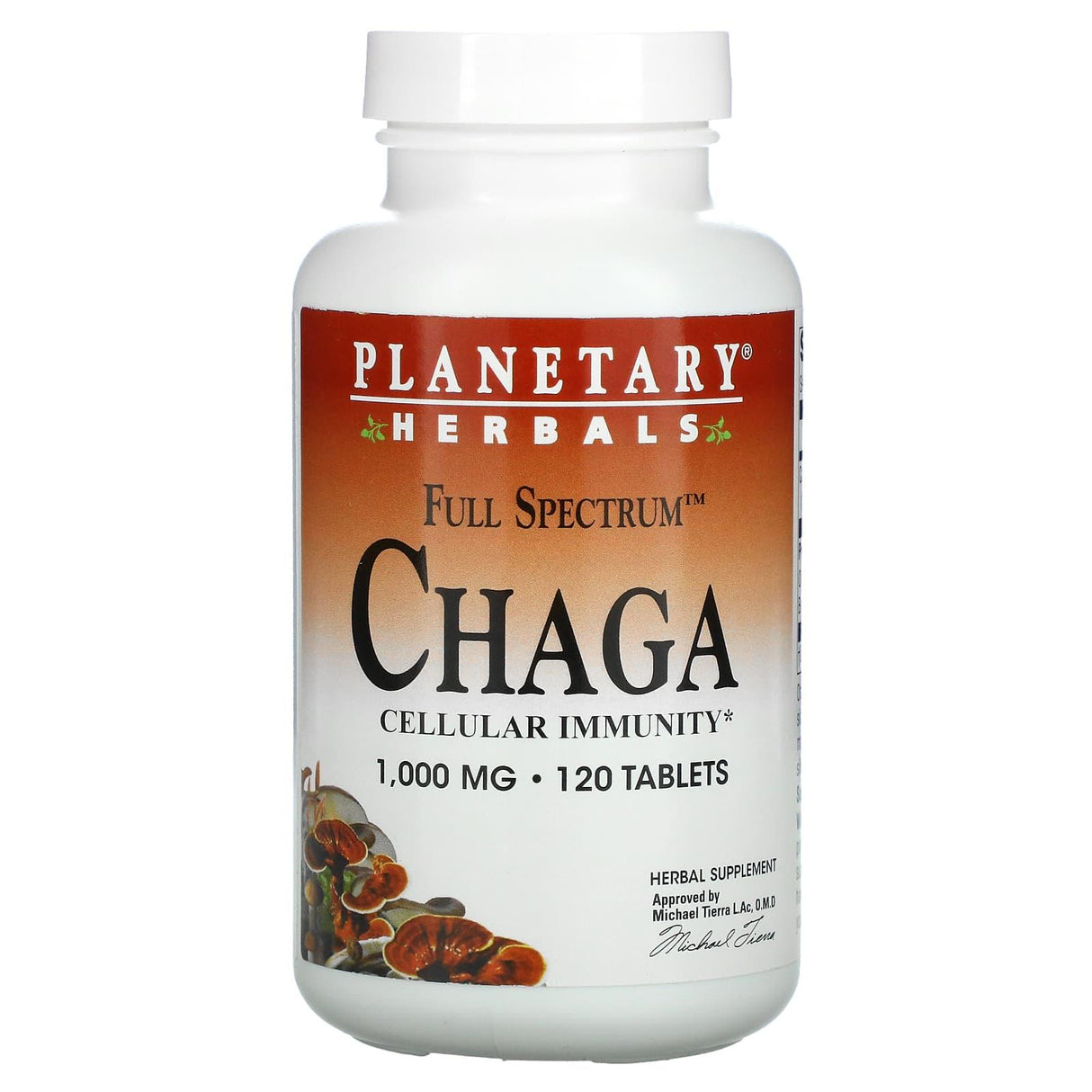 Planetary Herbals, Full Spectrum Chaga, 1,000 mg, 120 Tablets - Supply Center USA