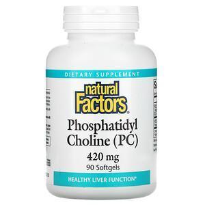 Natural Factors, Phosphatidyl Choline (PC), 420 mg, 90 Softgels - Supply Center USA