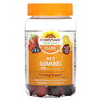 Sundown Naturals, B12, Raspberry, Mixed Berry & Orange, 250 mcg, 50 Gummies - Supply Center USA