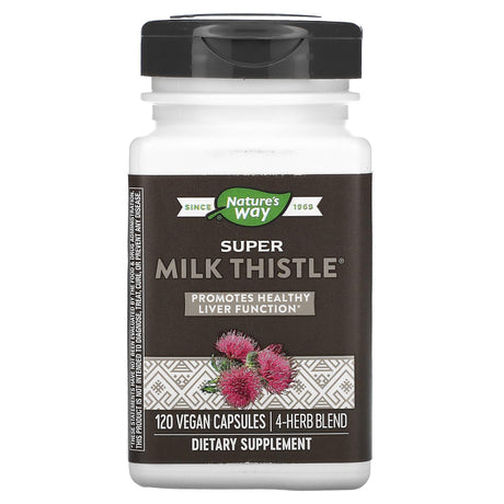 Nature's Way, Super Milk Thistle, 120 Vegan Capsules - Supply Center USA