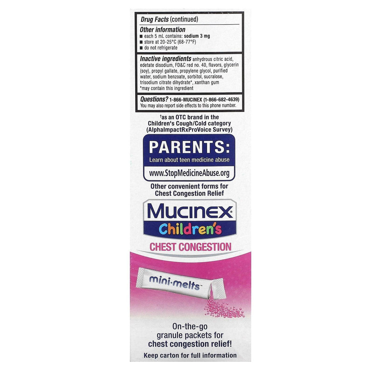 Mucinex, Children's, Multi-Symptom Cold, Ages 4+ Yrs, Very Berry, 4 fl oz (118 ml) - Supply Center USA