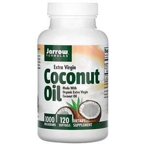 Jarrow Formulas, Coconut Oil, Extra Virgin, 1,000 mg, 120 Softgels - Supply Center USA