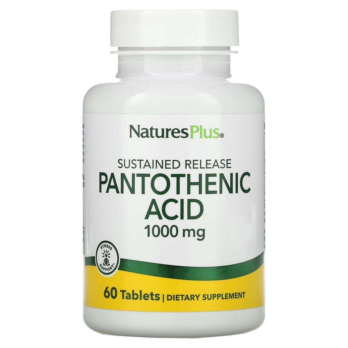 NaturesPlus, Pantothenic Acid, 1000 mg, 60 Tablets - Supply Center USA