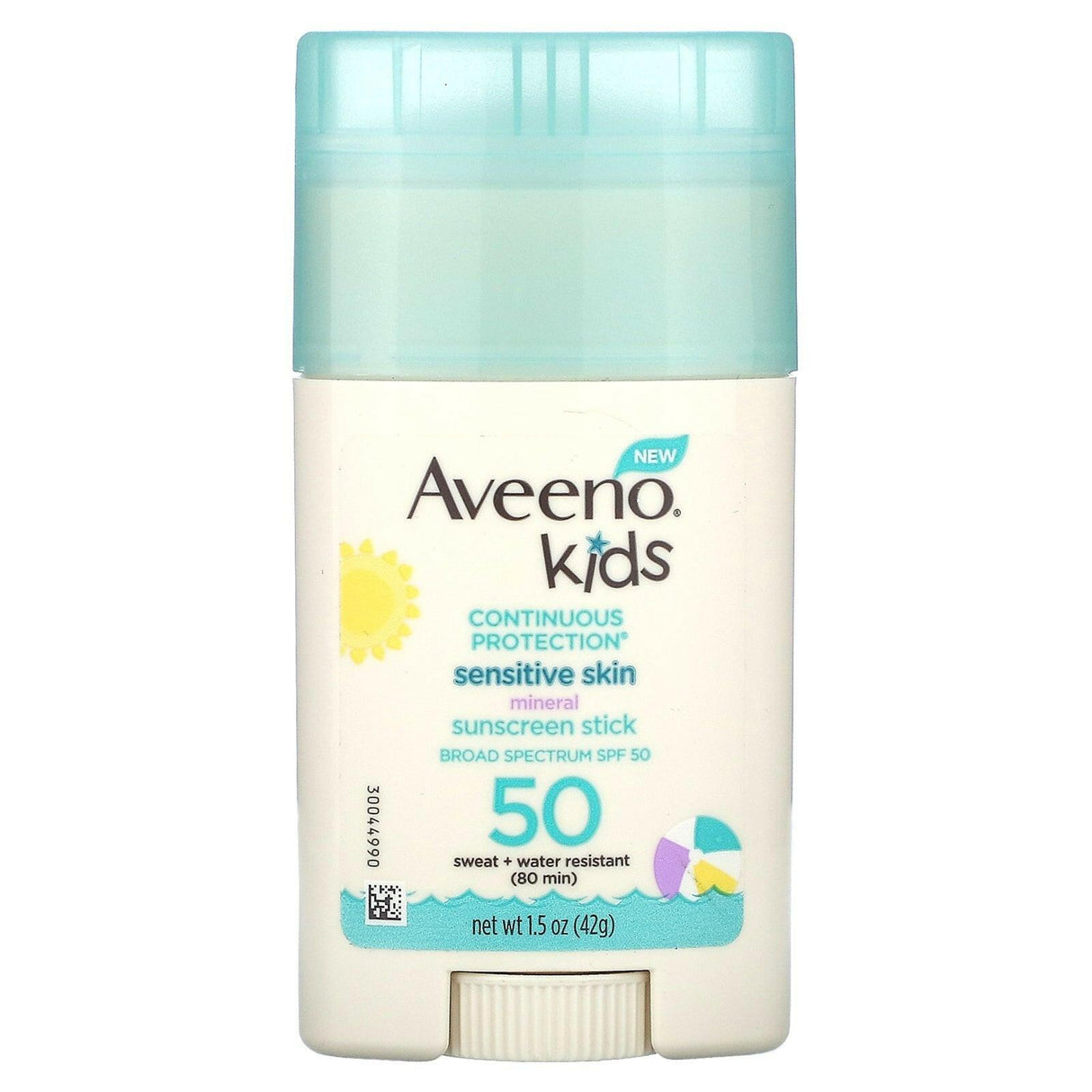 Aveeno, Kids, Sensitive Skin Sunscreen Stick, SPF 50, Fragrance-Free, 1.5 oz (42 g) - Supply Center USA