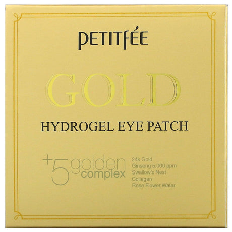 Petitfee, Gold Hydrogel Eye Patch, 60 Patches - Supply Center USA