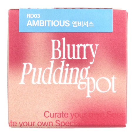 Fwee, Lip & Cheek Blurry Pudding Pot, RD03 Ambitious, 0.17 oz (5 g) - Supply Center USA