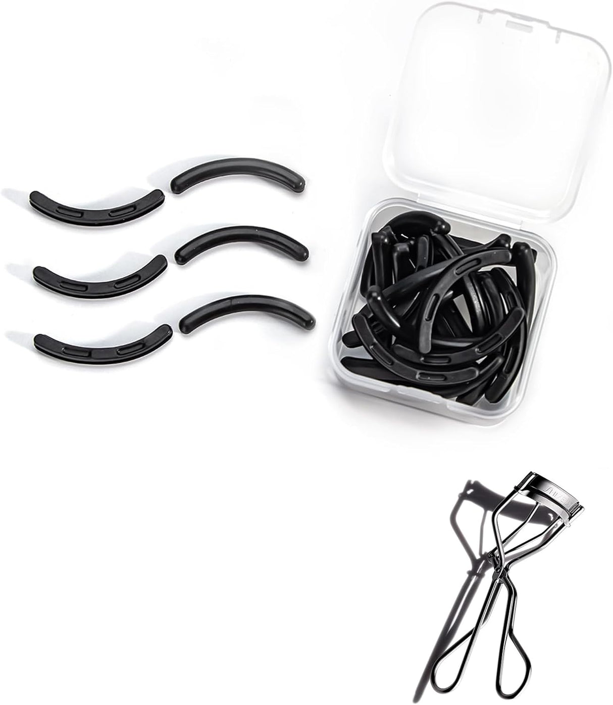 Eyelash Curler Refill Pads Compatible with Shiseido,Eyelash Curler Refill 24Pcs,Silicone Lash Curler Refill Pads Compatible with Shiseido