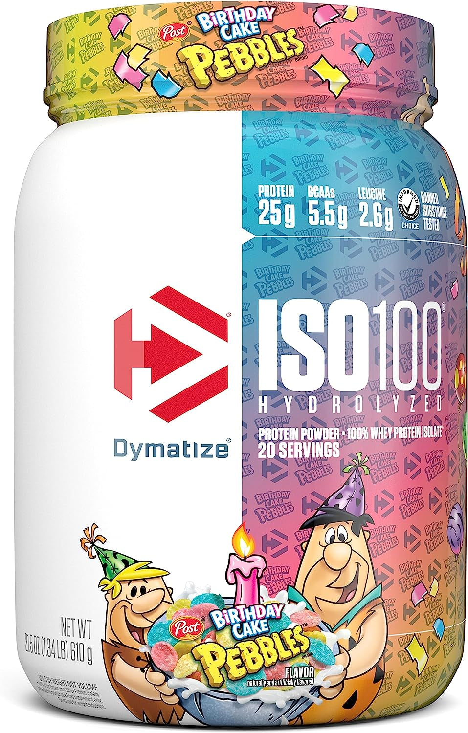 Dymatize ISO100 Hydrolyzed Protein Powder, 100% Whey Isolate, 25G of Protein, 5.5G Bcaas, Gluten Free, Fast Absorbing, Easy Digesting, Gourmet Vanilla, 20 Servings