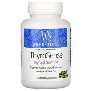 Natural Factors, WomenSense, ThyroSense, Thyroid Formula, 120 Vegetarian Capsules - Supply Center USA