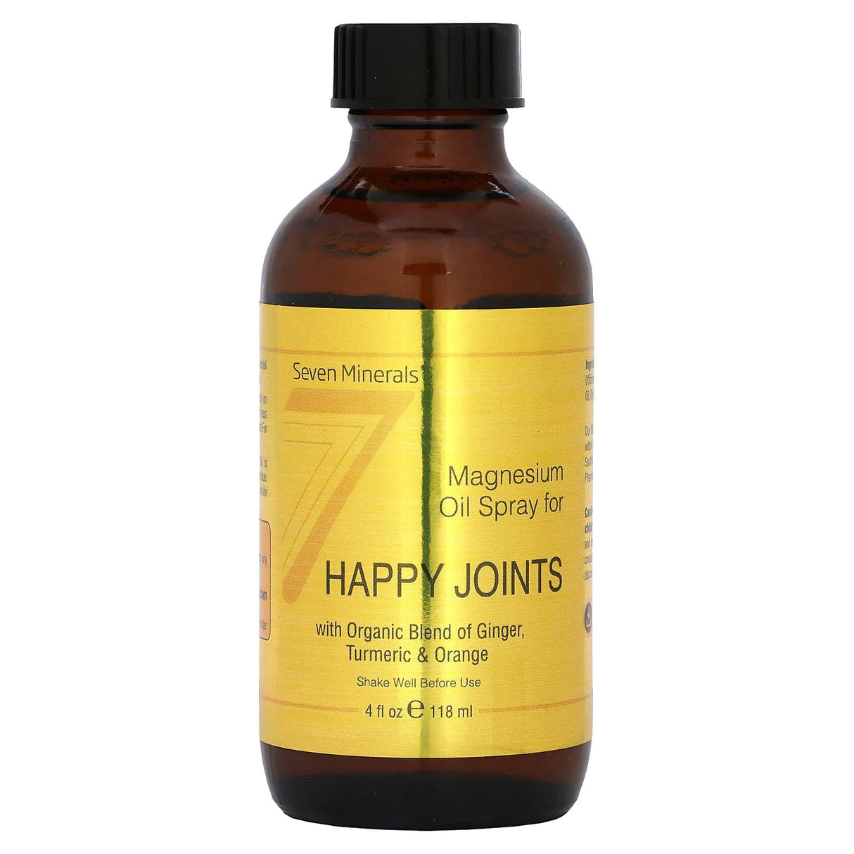 Seven Minerals, Magnesium Oil Spray for Happy Joints , 4 fl oz (118 ml) - Supply Center USA