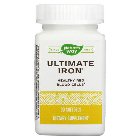 Nature's Way, Ultimate Iron, 90 Softgels - Supply Center USA