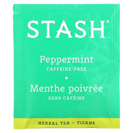 Stash Tea, Herbal Tea, Peppermint, Caffeine Free, 20 Tea Bags, 0.7 oz (20 g) - Supply Center USA