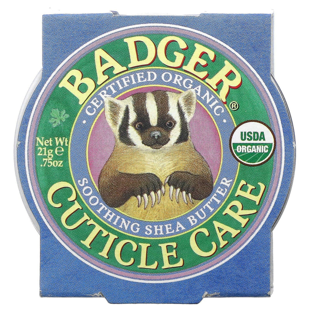 Badger Company, Organic Cuticle Care, Soothing Shea Butter, .75 oz (21 g) - HealthCentralUSA