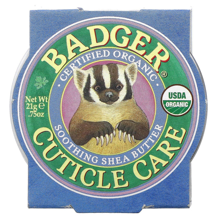 Badger Company, Organic Cuticle Care, Soothing Shea Butter, .75 oz (21 g) - HealthCentralUSA